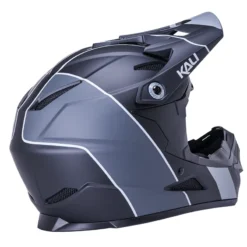 Kali Zoka Stripe Full Face Helmet - Matt Black/Grey -CycloPro Shop zz k0210621112BLK 3